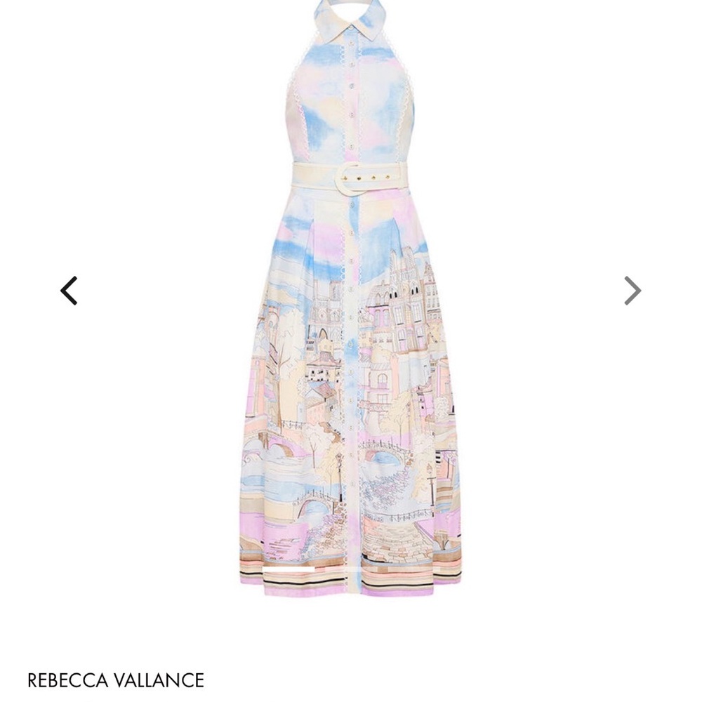 Rebecca Vallance Parfait Collar Midi Dress